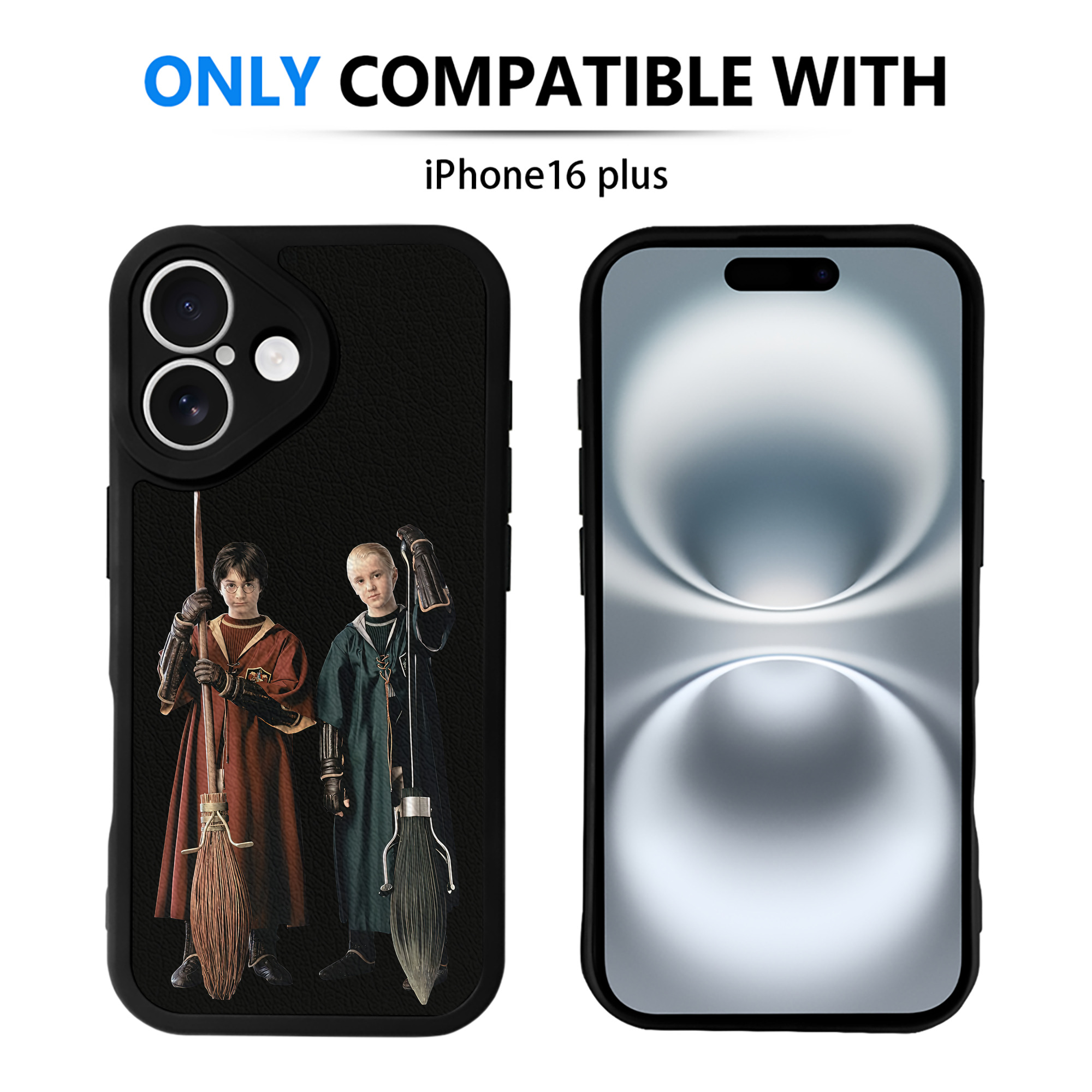 （画像用） Harry Potter ハリー・ポッターシリーズ 【iPhone 16シリーズ対応】シリコンスマホケース（レザー調） 材質：シリコン